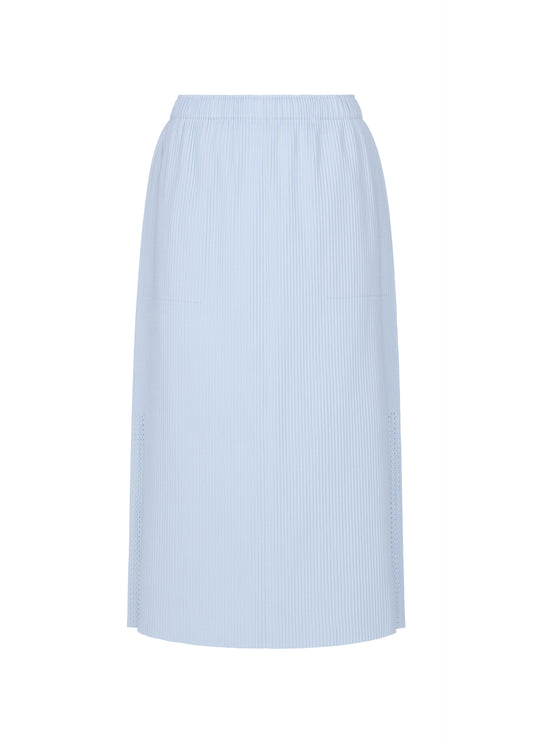 MESH PLEATS、ウィメンズ_スカート、ブルー