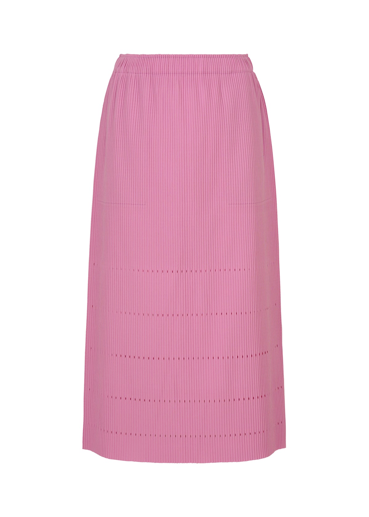 FINE KNIT PLEATS BOTTOM 1、ウィメンズ_スカート、ピンク