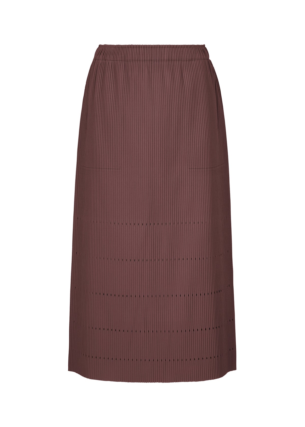FINE KNIT PLEATS BOTTOM 1、ウィメンズ_スカート、パープル