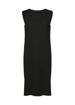 FINE KNIT PLEATS、ウィメンズ_ワンピース、ブラック