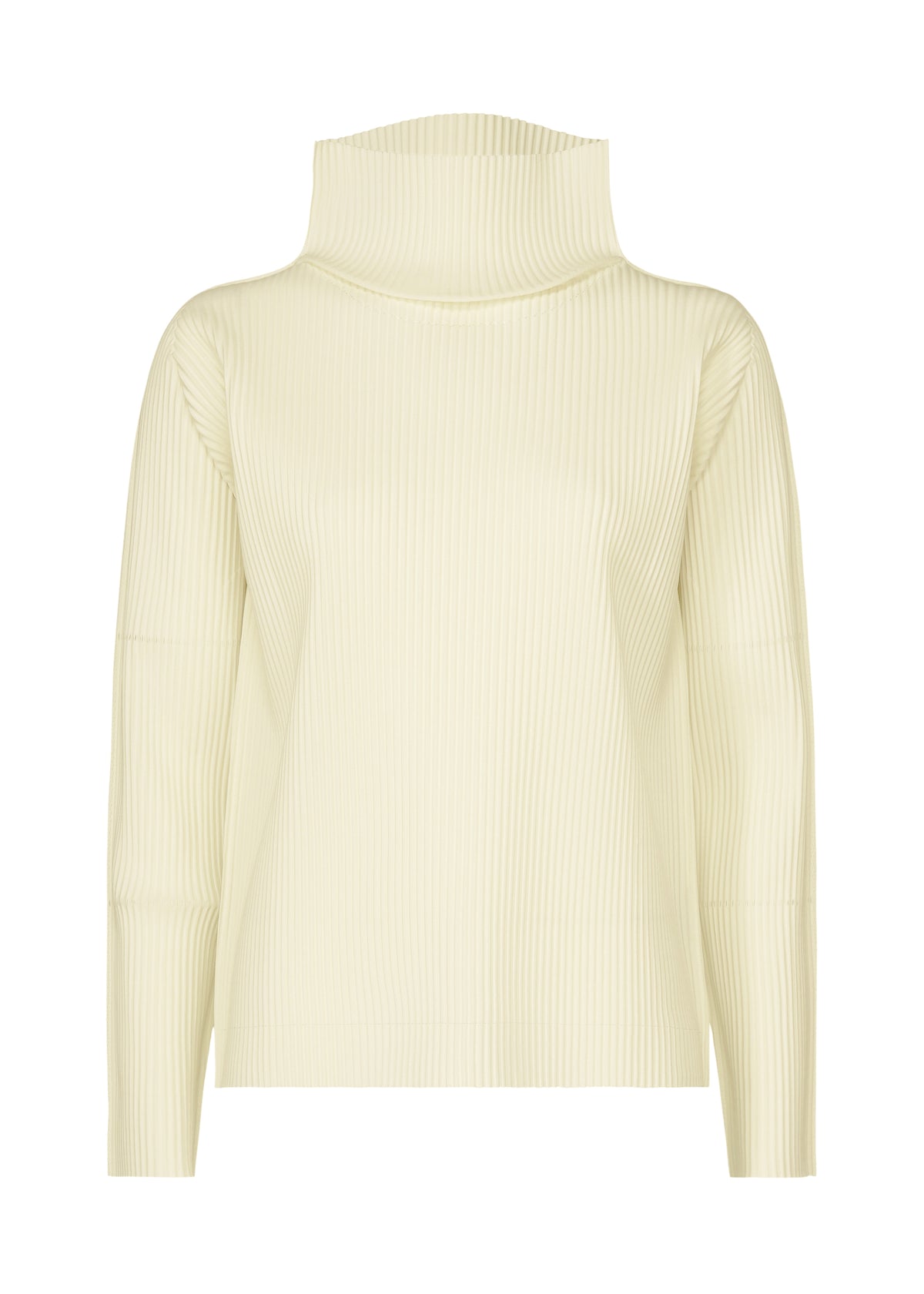 FINE KNIT PLEATS、ウィメンズ_トップス_トップ、ホワイト