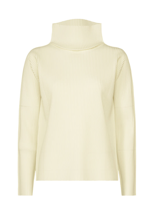 FINE KNIT PLEATS、ウィメンズ_トップス_トップ、ホワイト