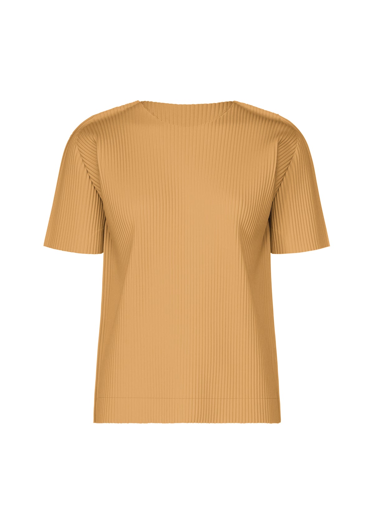FINE KNIT PLEATS COLOR 1、ウィメンズ_トップス_トップ、ベージュ