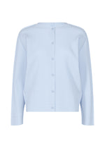 FINE KNIT PLEATS COLOR 1、ウィメンズ_トップス_カーディガン、ブルー