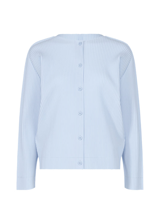 FINE KNIT PLEATS COLOR 1、ウィメンズ_トップス_カーディガン、ブルー