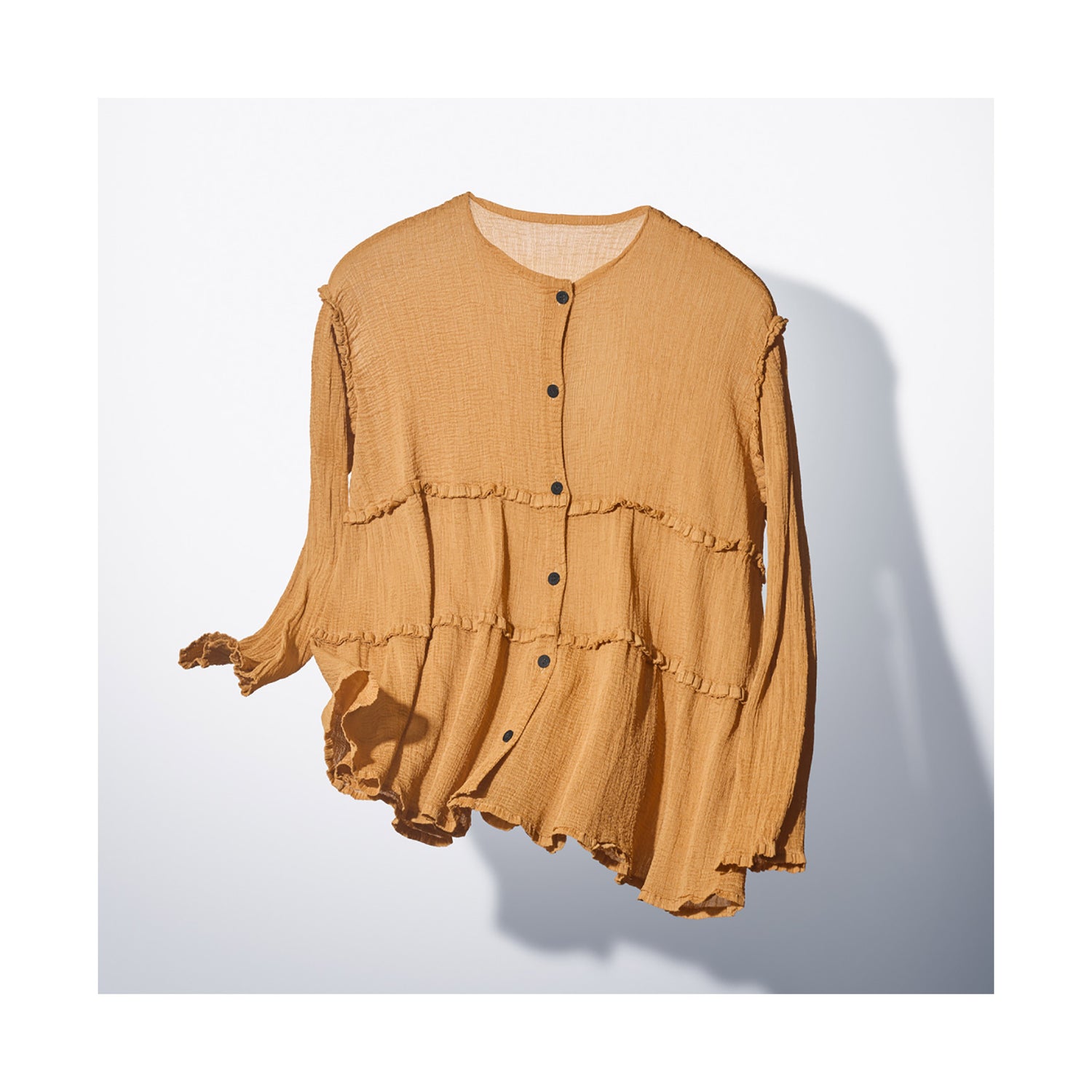 FLARE SEE-THROUGH CREPE