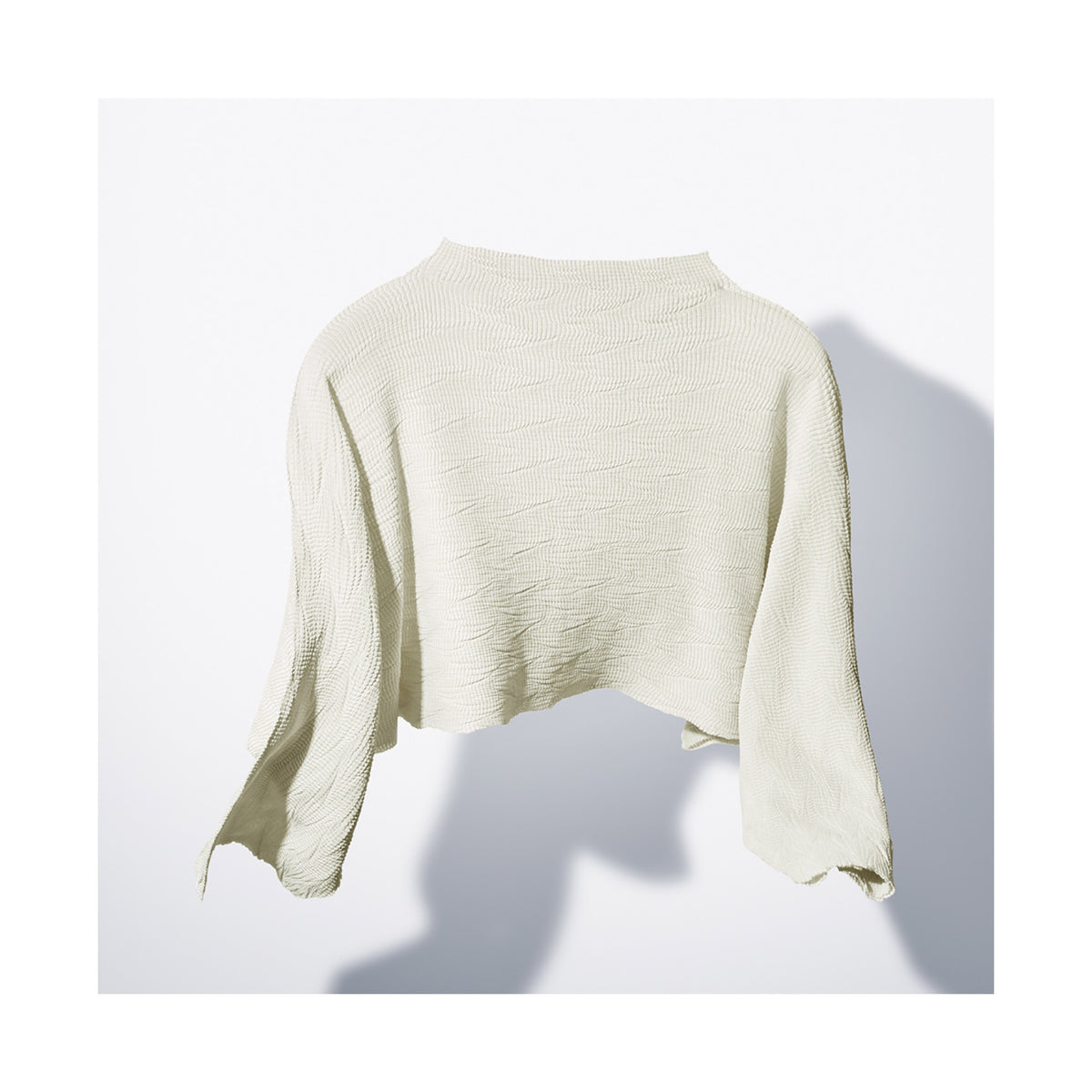 WAVE KNIT STRETCH PLEATS