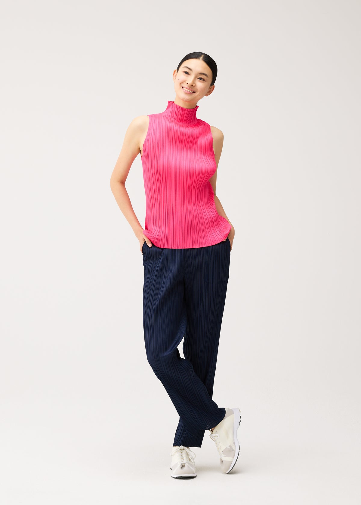 NEW COLORFUL BASICS 5、ウィメンズ_パンツ、着用画像4