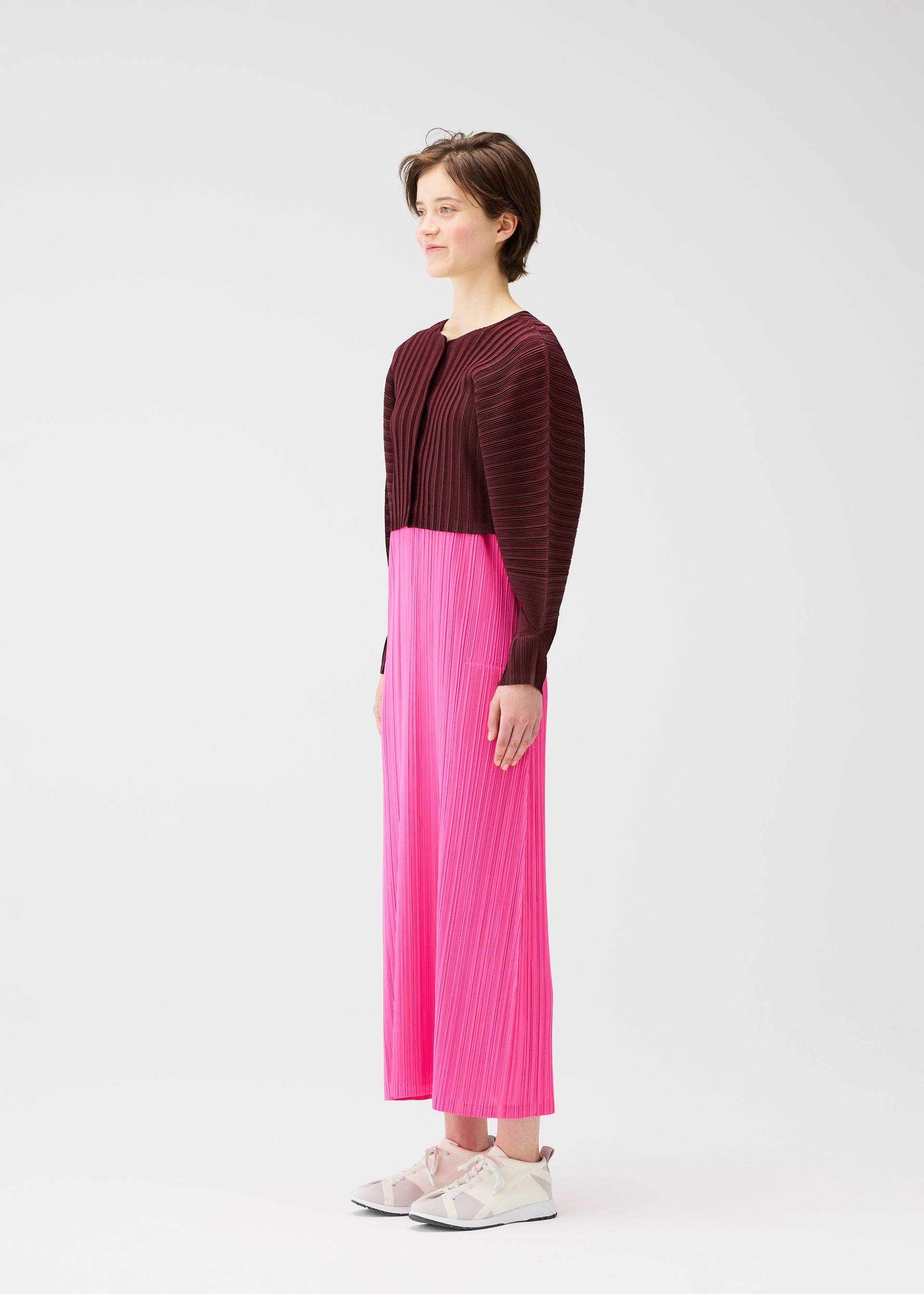 RIB PLEATS JANUARY、ウィメンズ_トップス_カーディガン、着用画像2