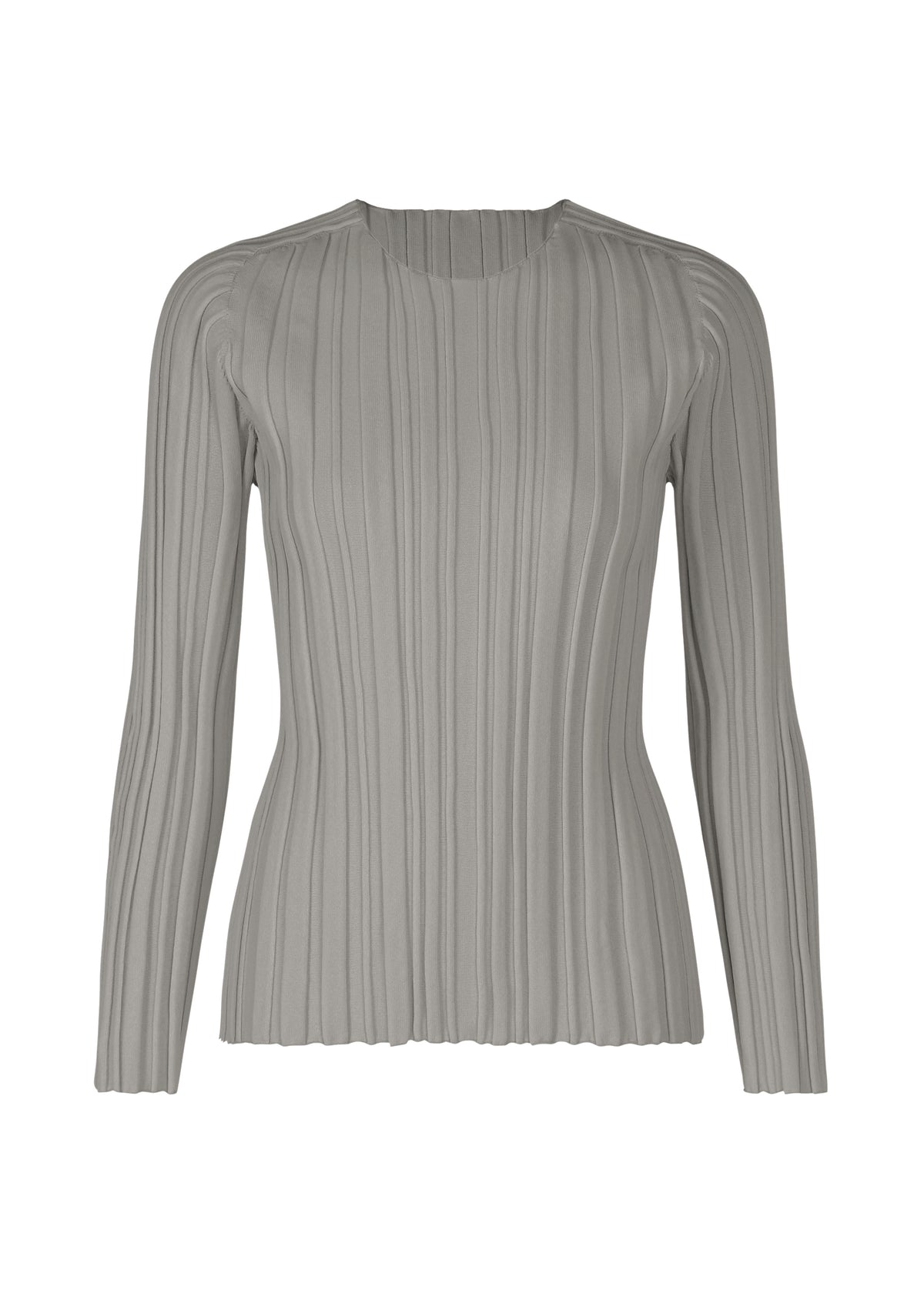 RIB KNIT、ウィメンズ_ニット、グレー