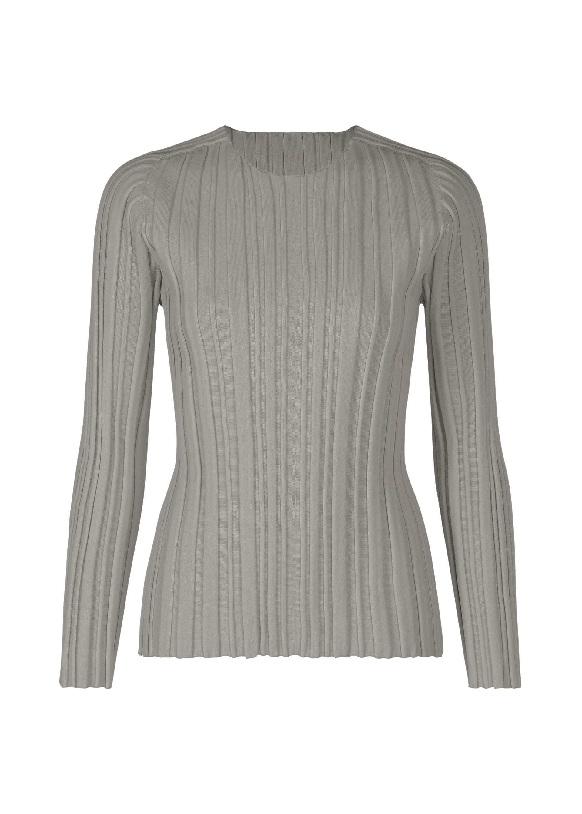 RIB KNIT、ウィメンズ_ニット、グレー