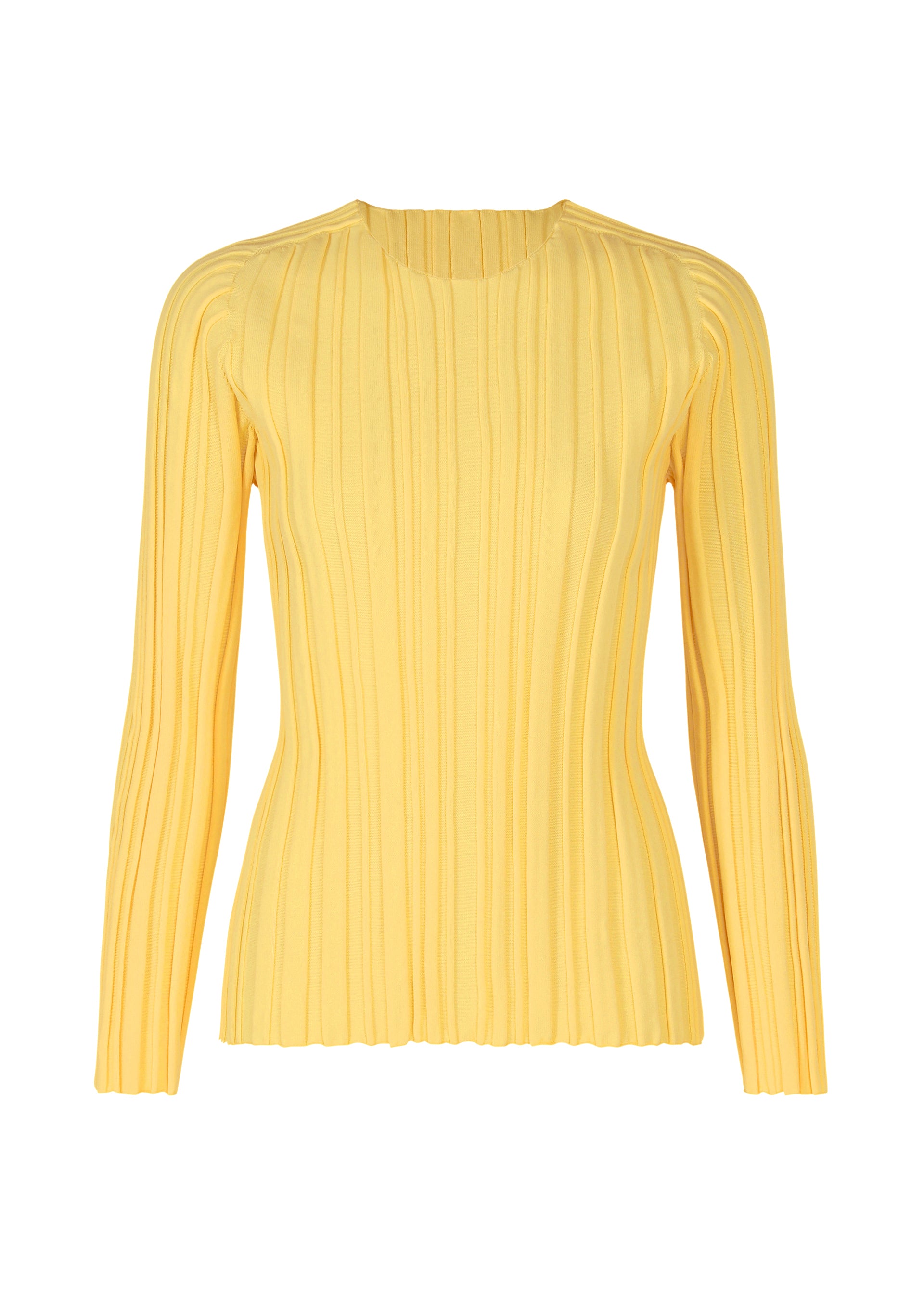 RIB KNIT、ウィメンズ_ニット、イエロー