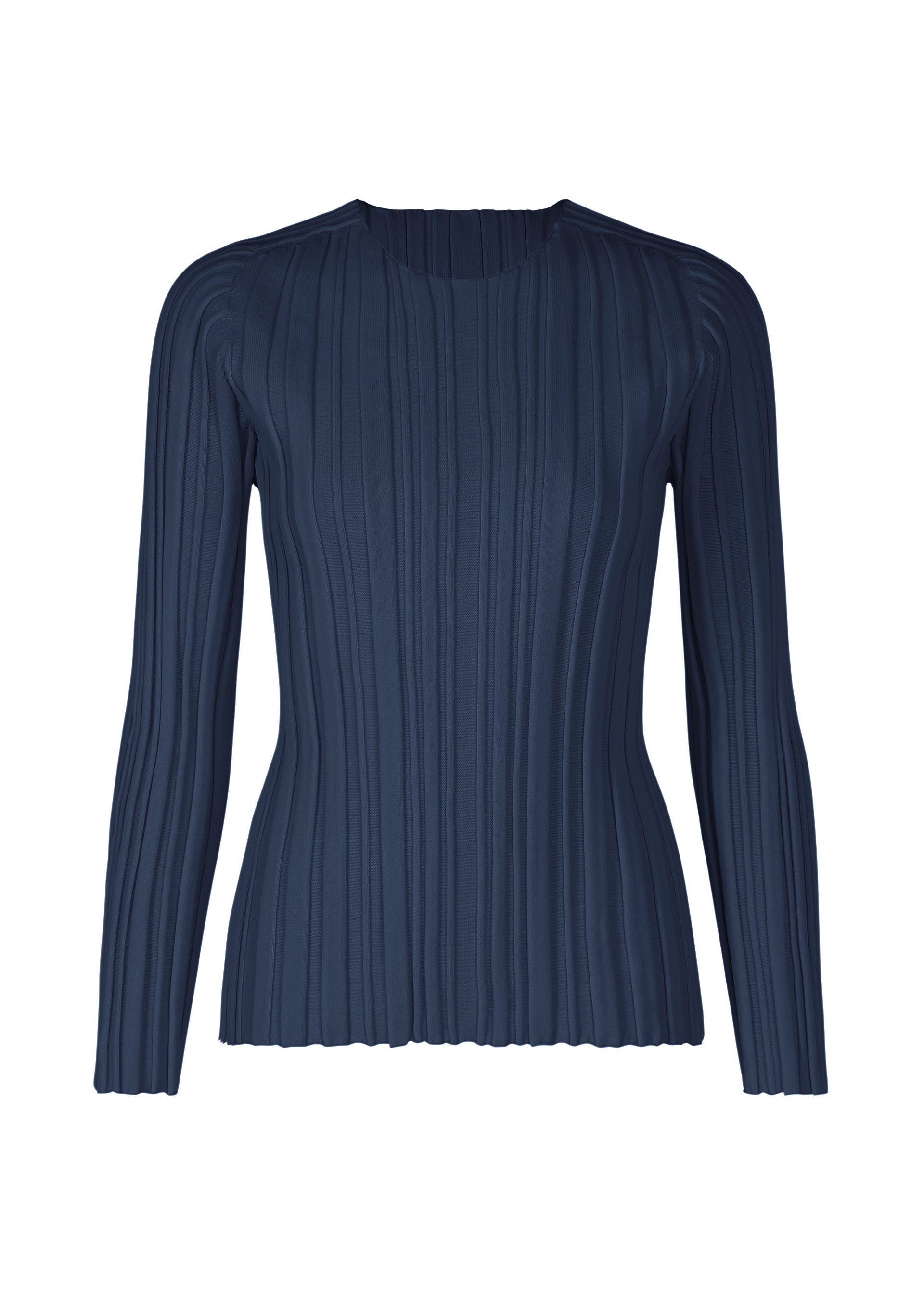 RIB KNIT、ウィメンズ_ニット、ネイビー