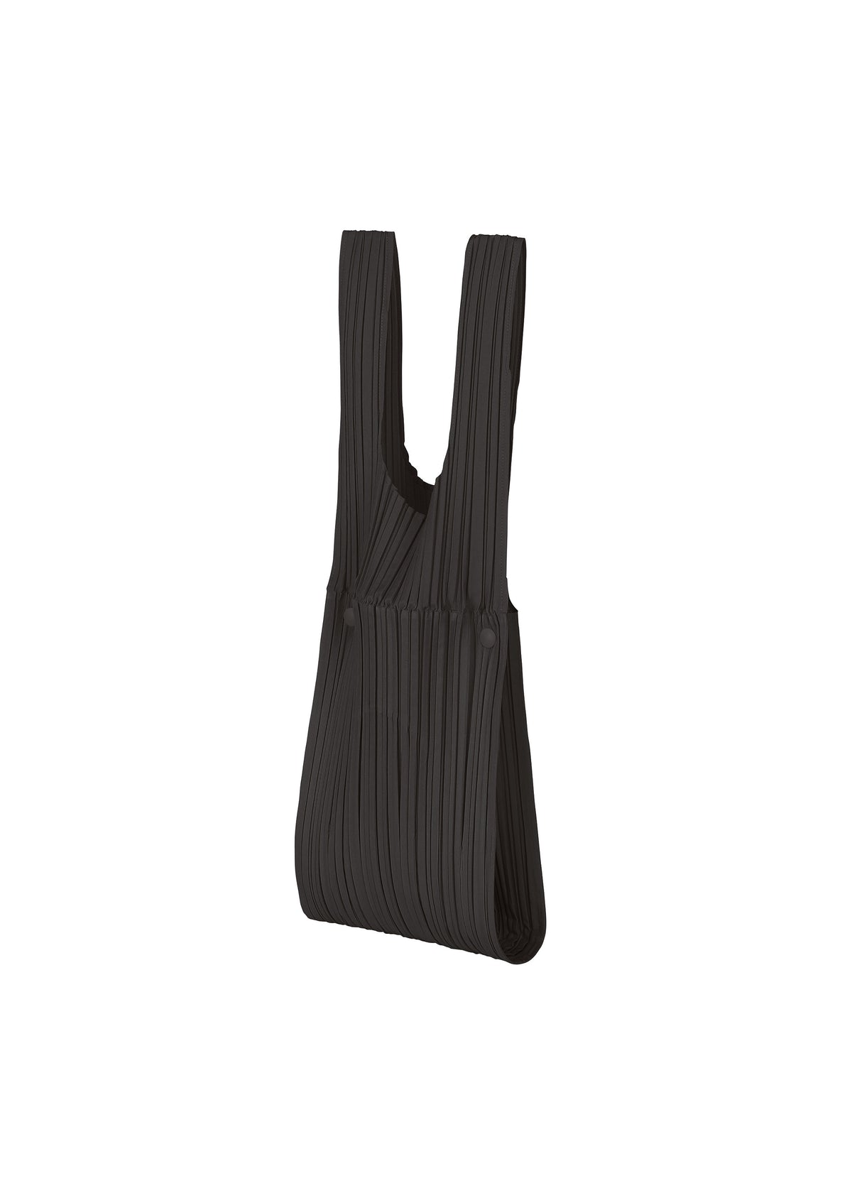 PLEATS BRIDGE BAG、バッグ&財布_トートバッグ、ブラック