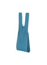 PLEATS BRIDGE BAG、バッグ&財布_トートバッグ、ネイビー