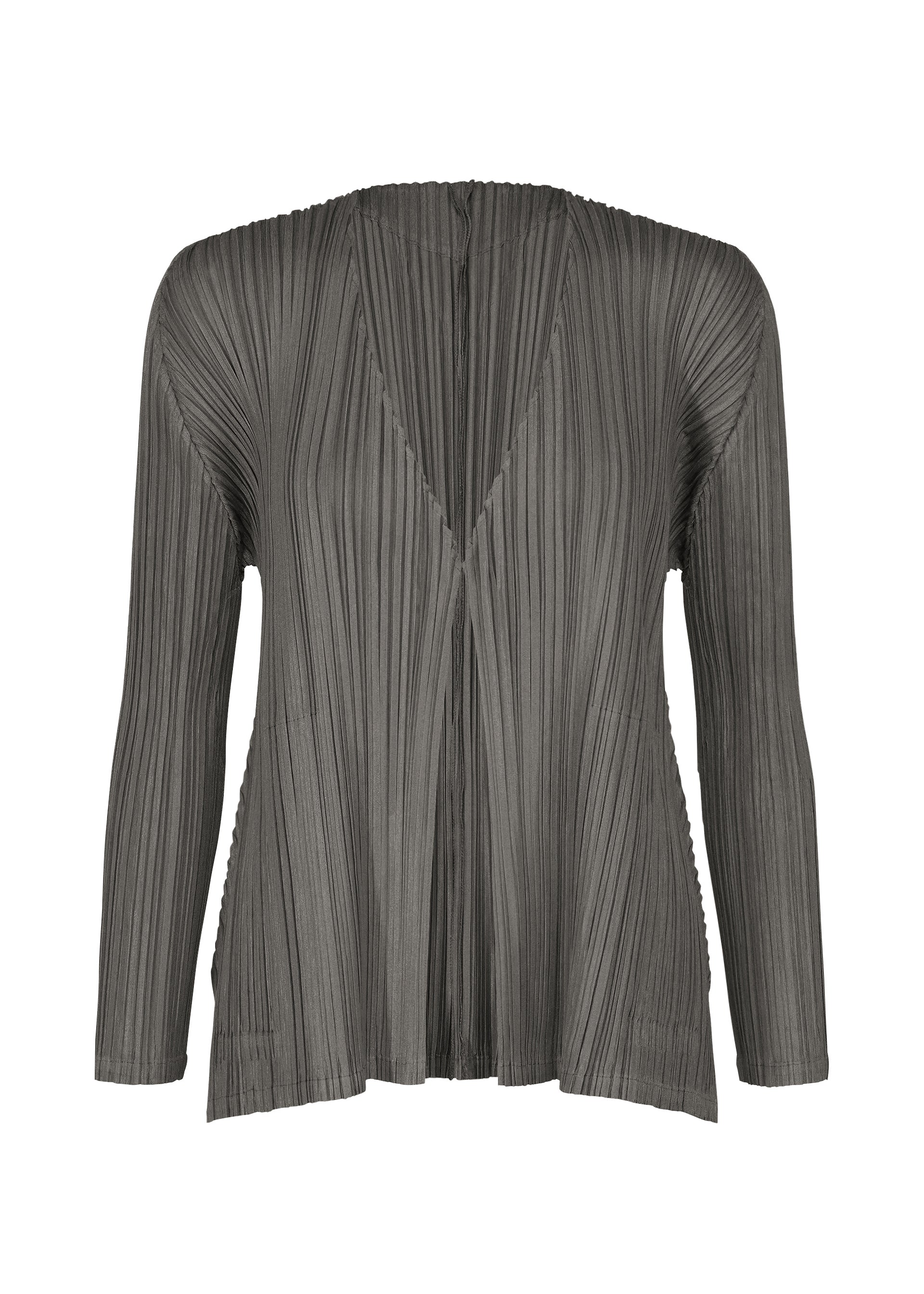 MELLOW PLEATS、ウィメンズ_トップス_カーディガン、ブラック