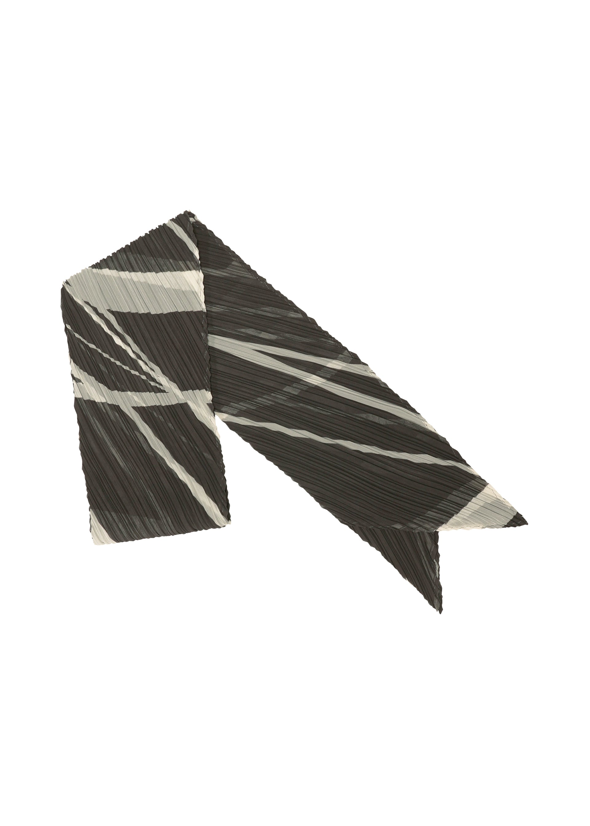 FOLD LINE SCARF、アクセサリー&その他_ストール、ブラック