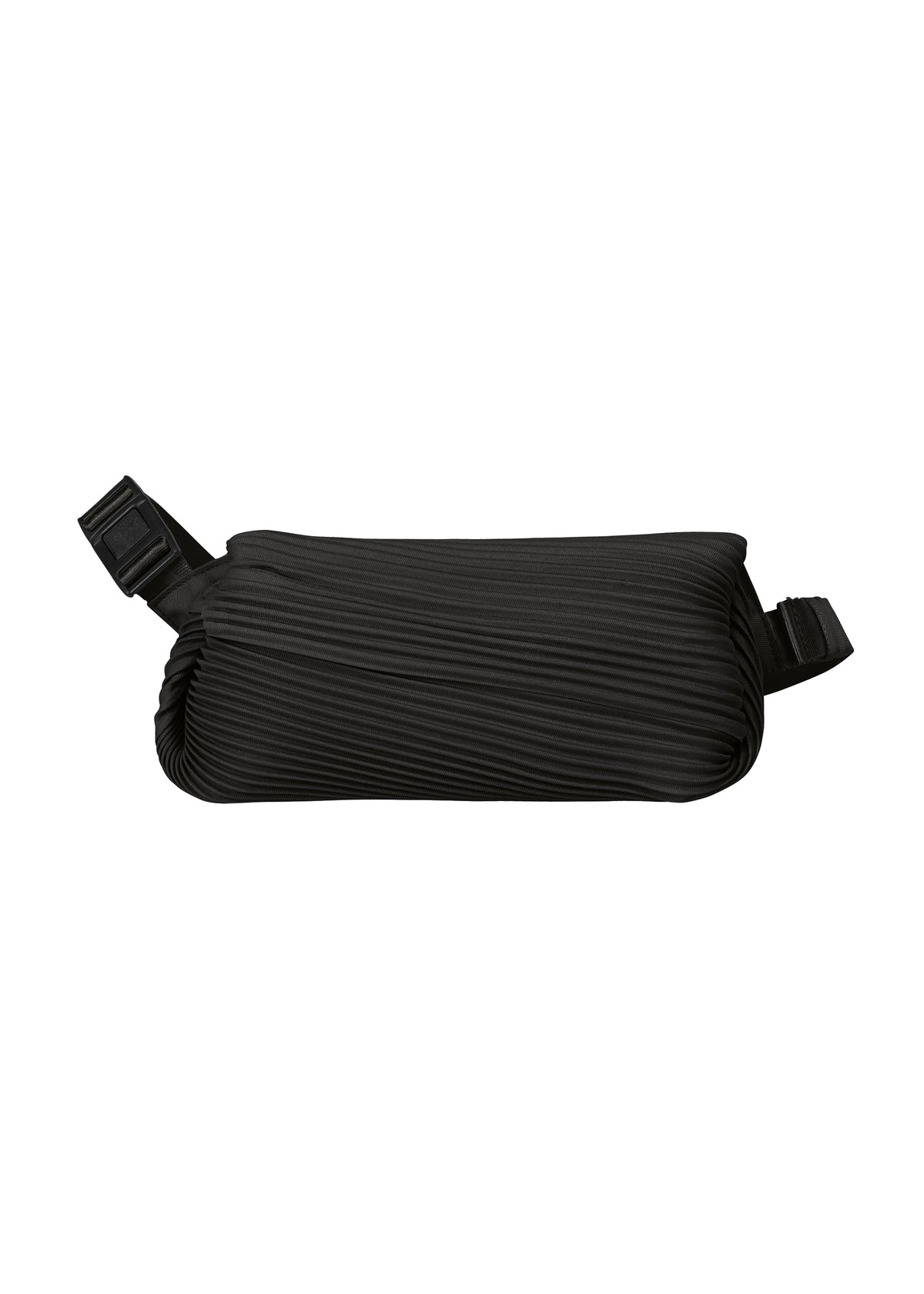 BIAS PLEATS WAIST BAG、バッグ&財布、ブラック
