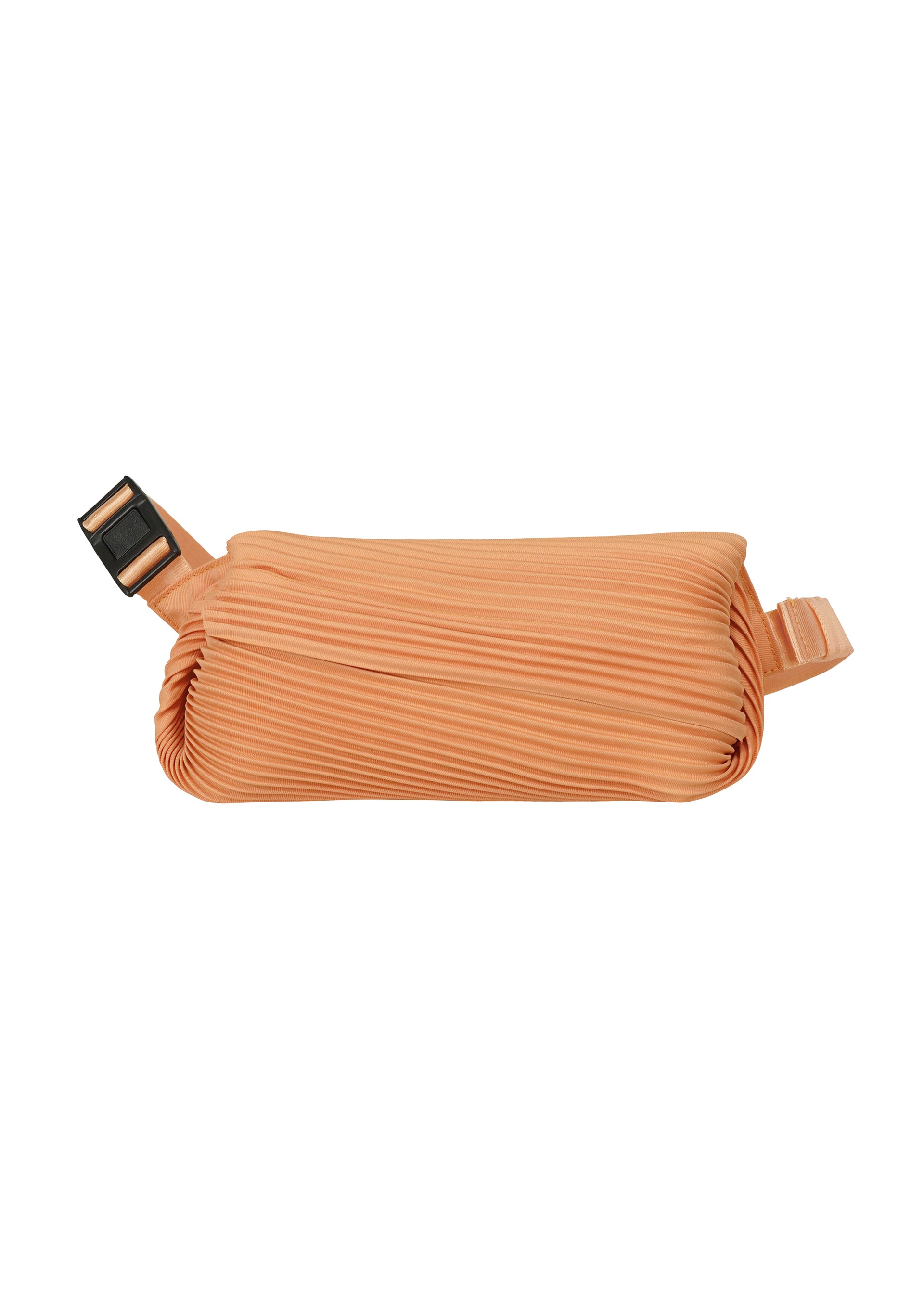 BIAS PLEATS WAIST BAG、バッグ&財布、オレンジ