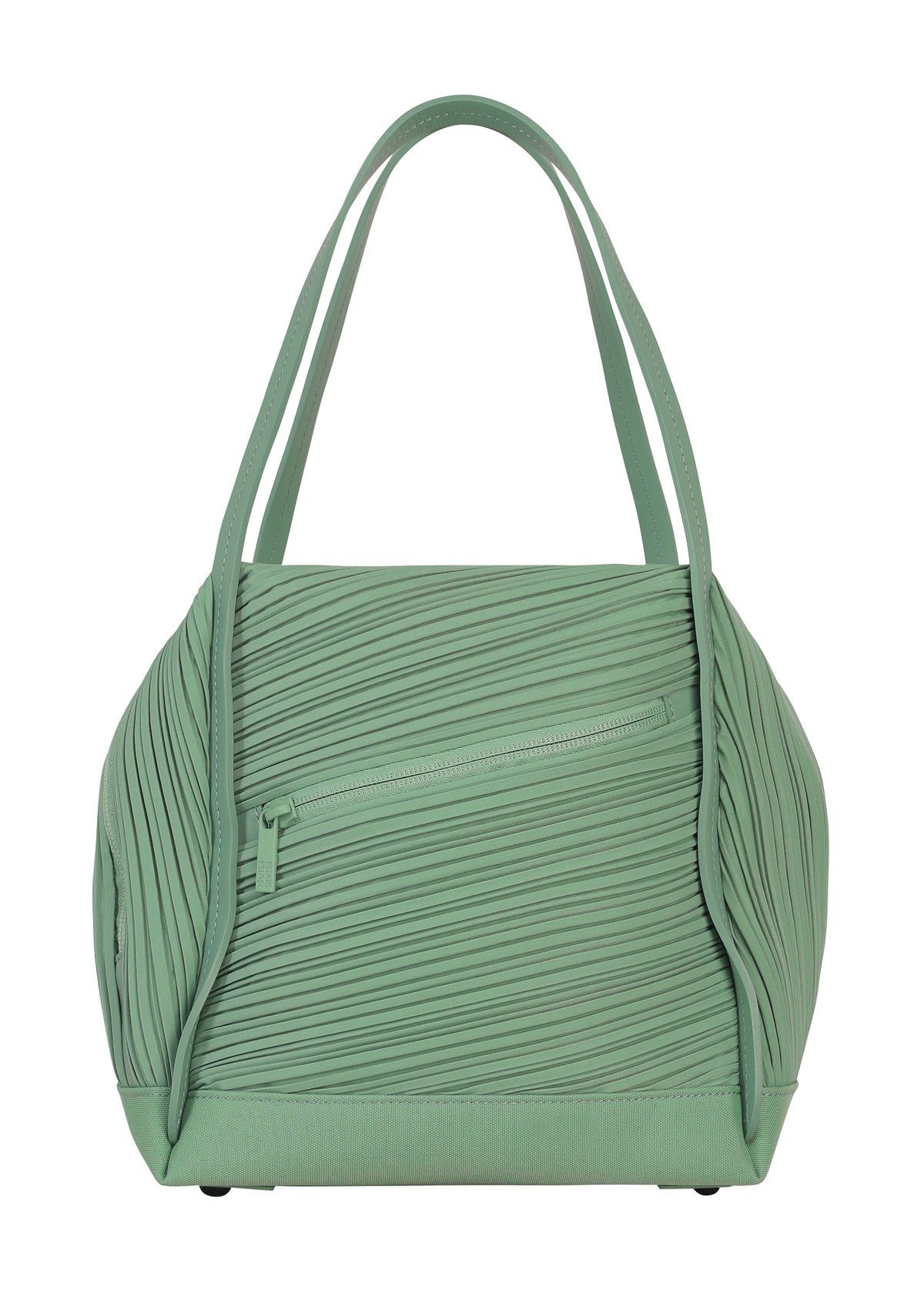 BIAS PLEATS BAG、バッグ&財布_ハンドバッグ、グリーン