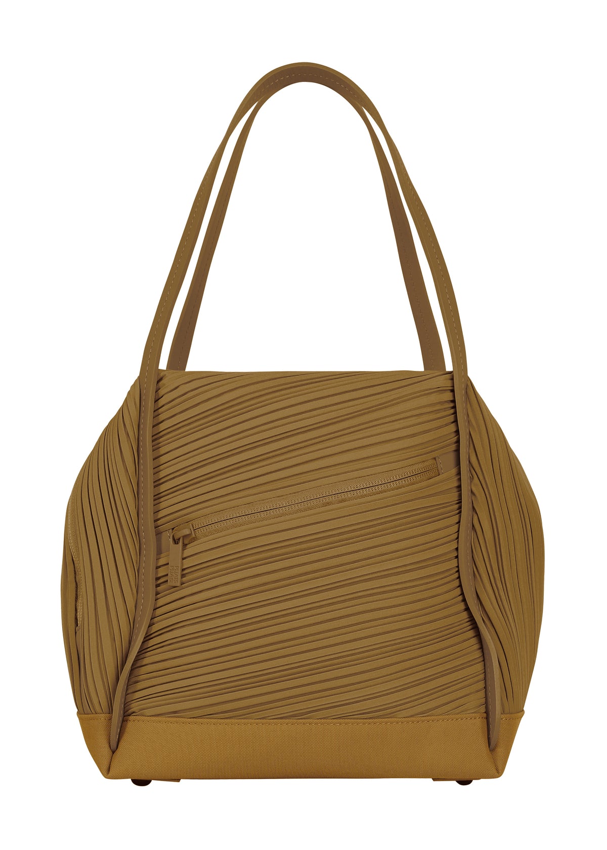 BIAS PLEATS BAG、バッグ&財布_ハンドバッグ、カーキ